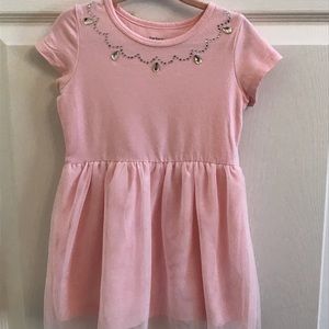 carter’s Pink Tulle Dress with Jewels 2T
